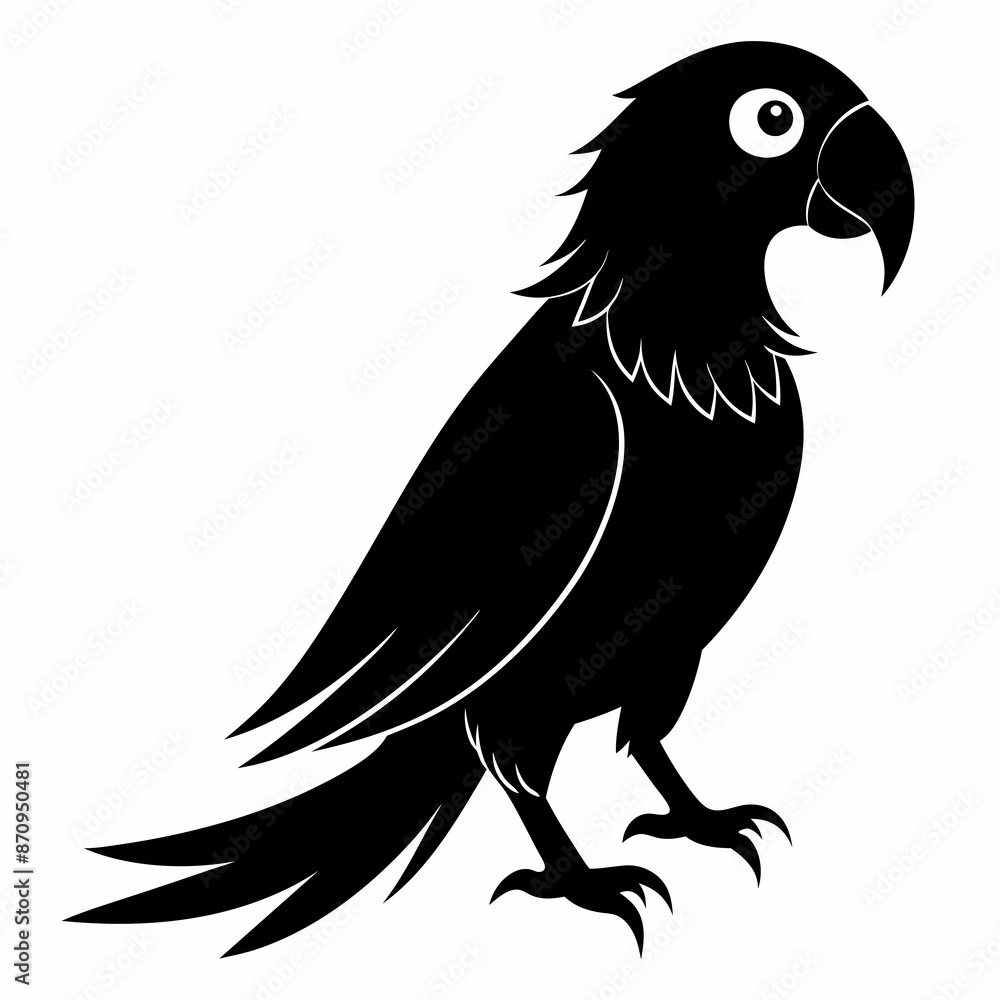 Fototapeta premium illustration of a parrot