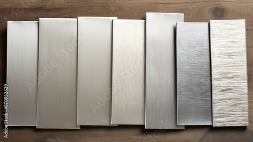 industrial silver swatches photo