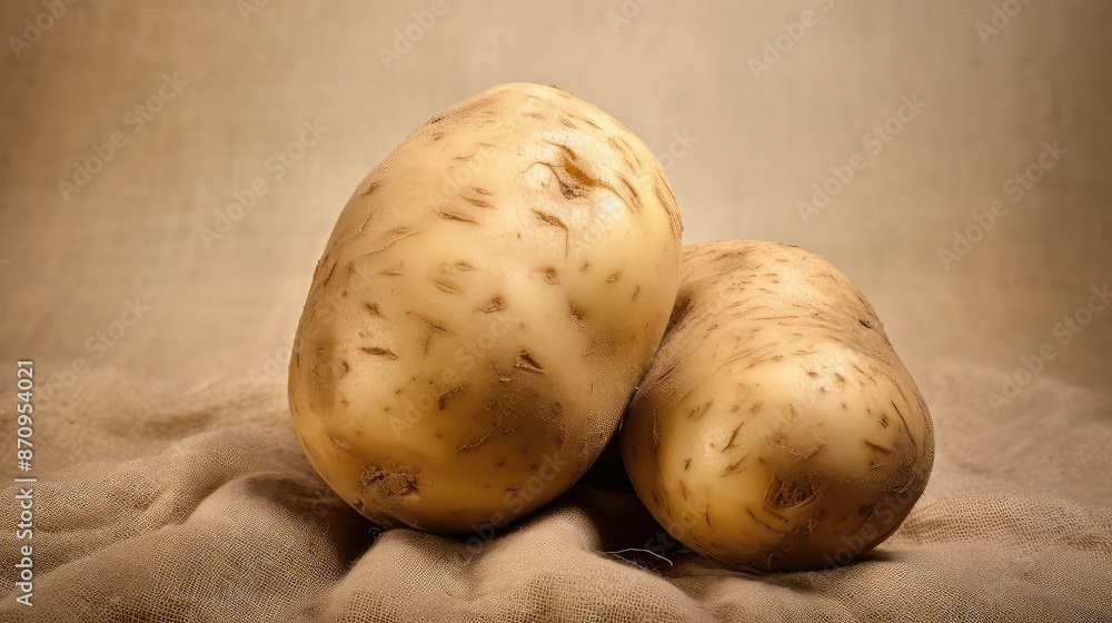 Fototapeta premium skin raw potato vegetable
