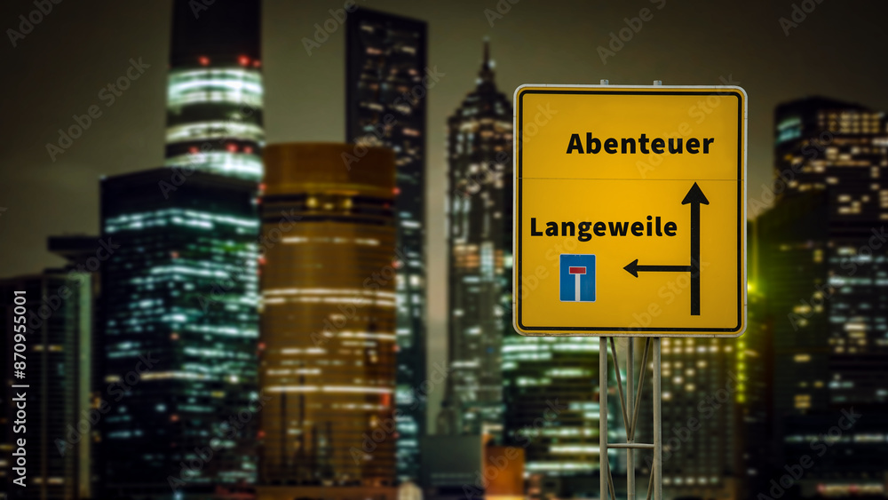Signposts the direct way to Adventure versus Boring Signposts the direct way to Adventure versus Boring