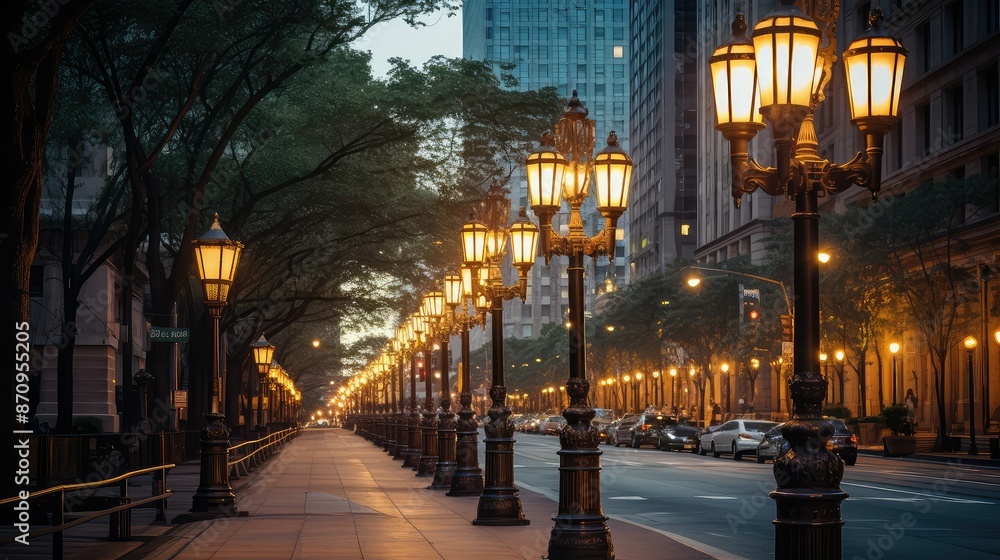 Obraz premium ironwork street light