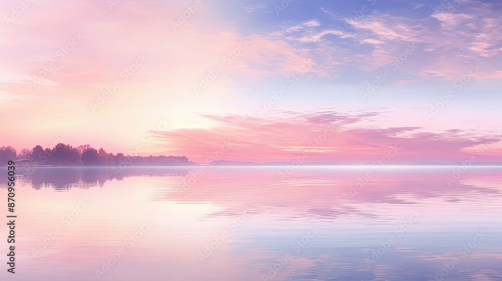 Naklejka premium lake pastel layout