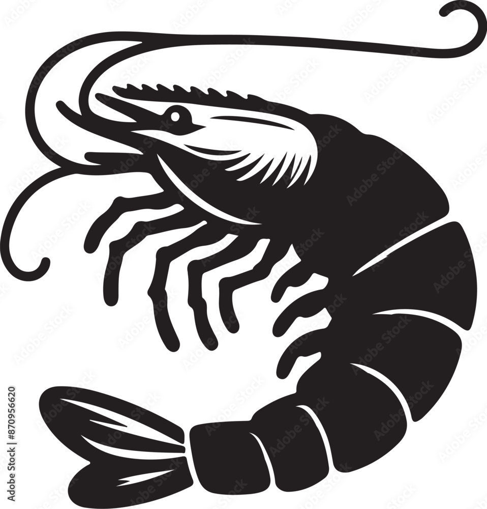 shrimp silhouette vector illustration
shrimp silhouette vector illustration