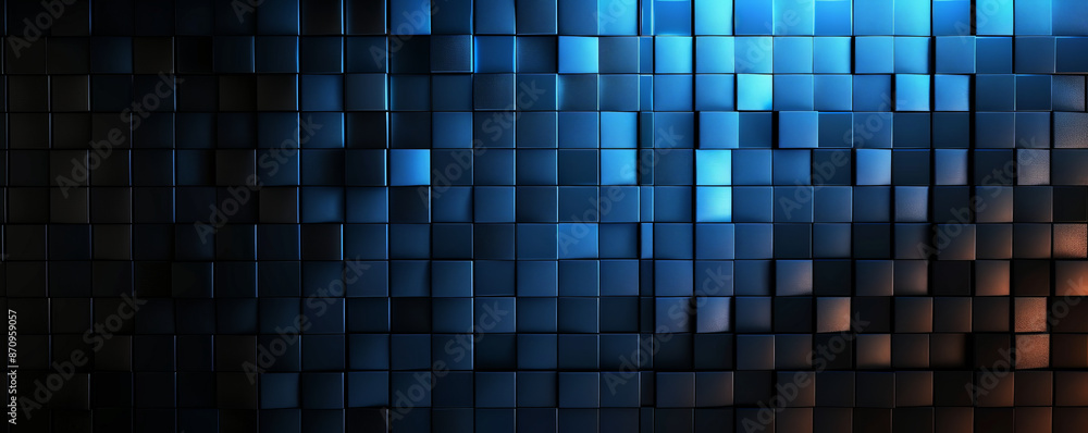 A mosaic pixel background with a gradient from black to blue. The smooth transition and pixelated design create a sleek and modern pattern. A mosaic pixel background with a gradient from black to blue. The smooth transition and pixelated design create a sleek and modern pattern.