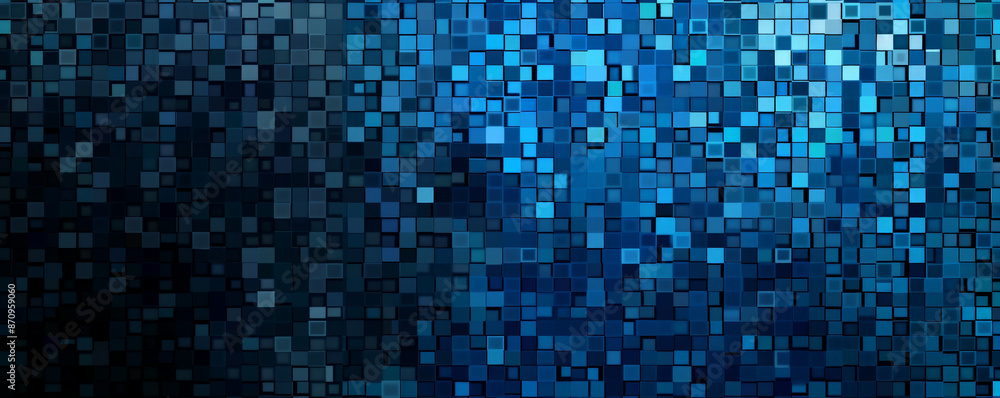 A mosaic pixel background with a gradient from black to blue. The smooth transition and pixelated design create a sleek and modern pattern. A mosaic pixel background with a gradient from black to blue. The smooth transition and pixelated design create a sleek and modern pattern.