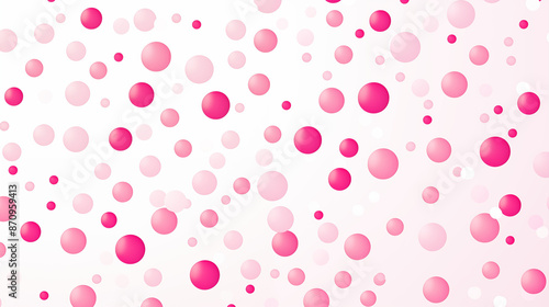 Wallpaper Mural Pink Ball Dots on White Background, Abstract Image, Texture, Pattern Background, Wallpaper, Background, Cell Phone Cover and Screen, Smartphone, Computer, Laptop, 9:16 and 16:9 Format - PNG Torontodigital.ca