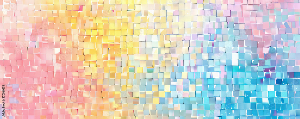 A mosaic pixel background with soft pastel colors like pink, blue, and yellow. The gentle hues and pixel arrangement create a soothing and cheerful design. A mosaic pixel background with soft pastel colors like pink, blue, and yellow. The gentle hues and pixel arrangement create a soothing and cheerful design.