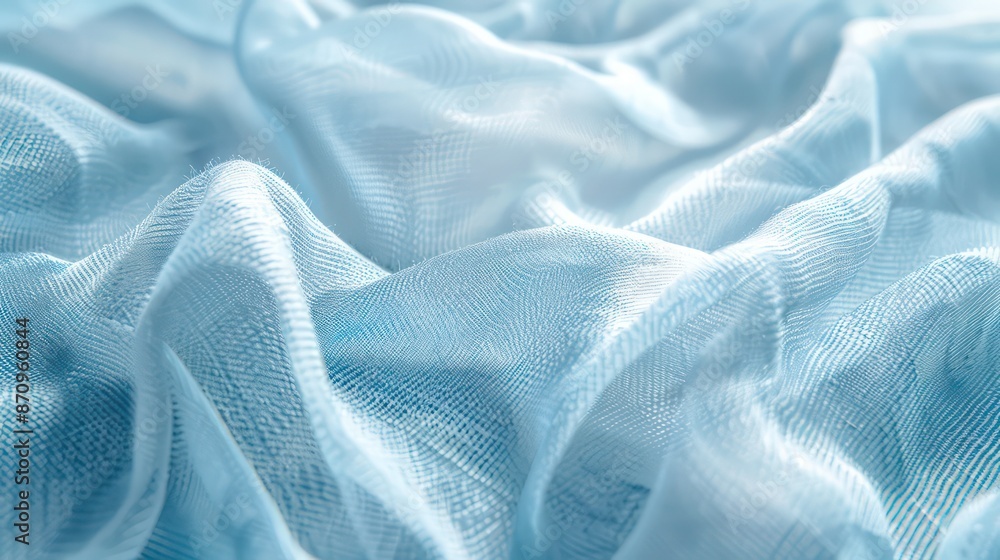 Obraz premium Arctic light blue, dirty blue, abstract vintage fabric background for design. Fabric cloth canvas texture. Rough, grain. Matte