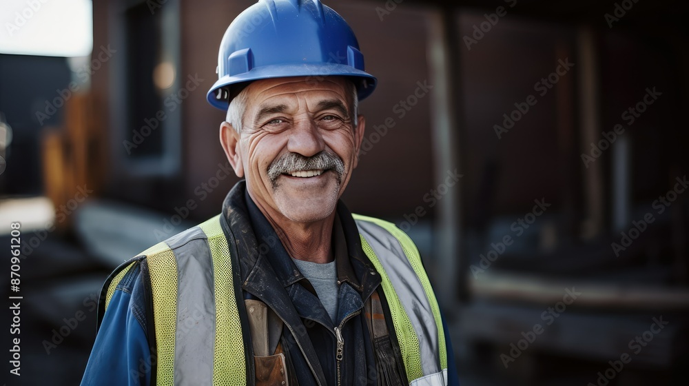 construction older man blue collar construction older man blue collar