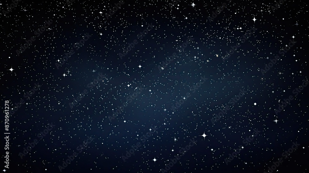 Naklejka premium night moon stars pattern