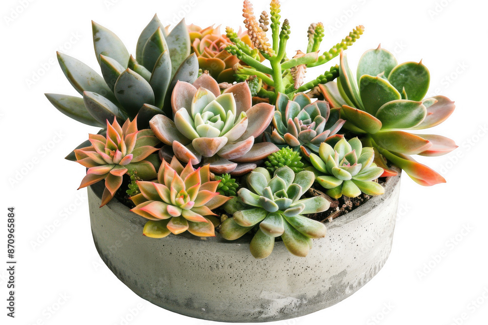 Succulent Arrangement in Concrete Pot Succulent Arrangement in Concrete Pot