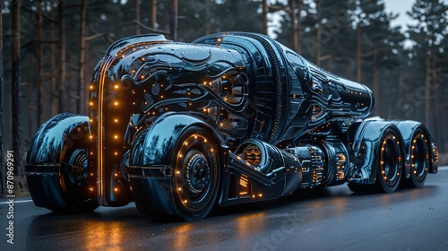 futuristic high-tech truck photo