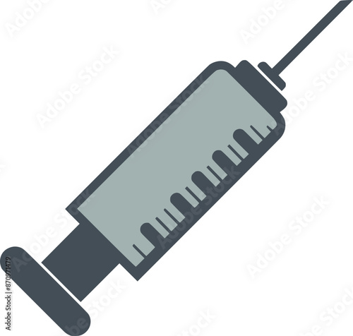injection syringe as a medical sign