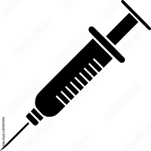 injection syringe as a medical sign