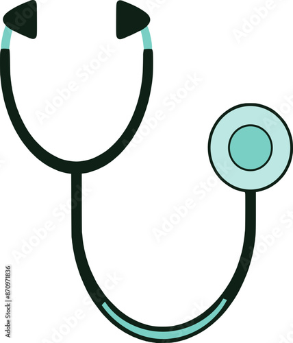 stethoscope as a medical and health equipment for doctor and nurse