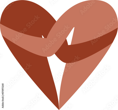 two people hugging in heart shape