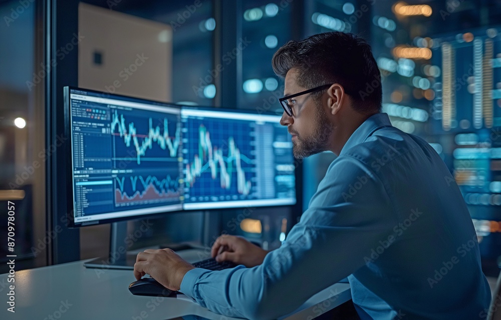 Analyst employs a computer, technology, business analysis, and data. Analyst employs a computer, technology, business analysis, and data.