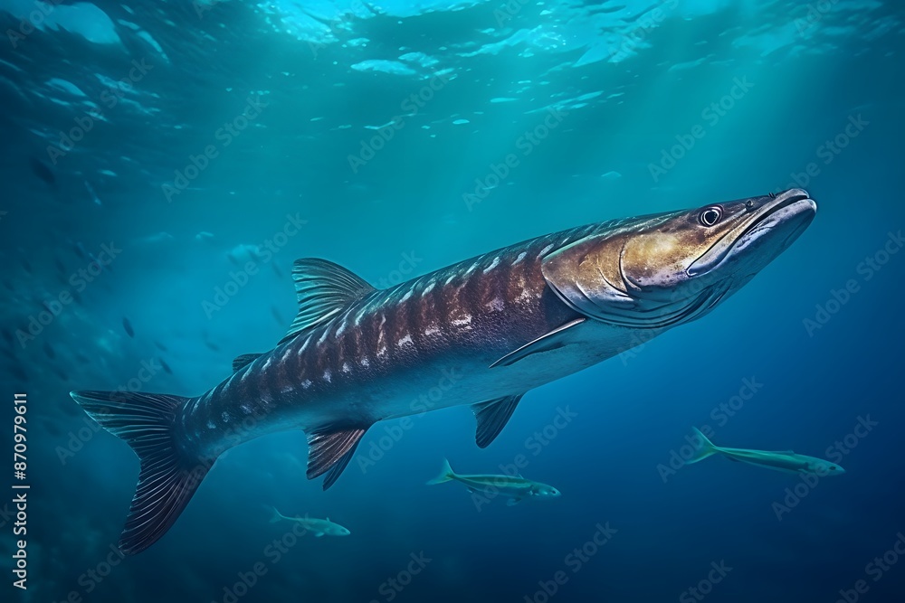 Fototapeta premium Shark swimming in an underwater