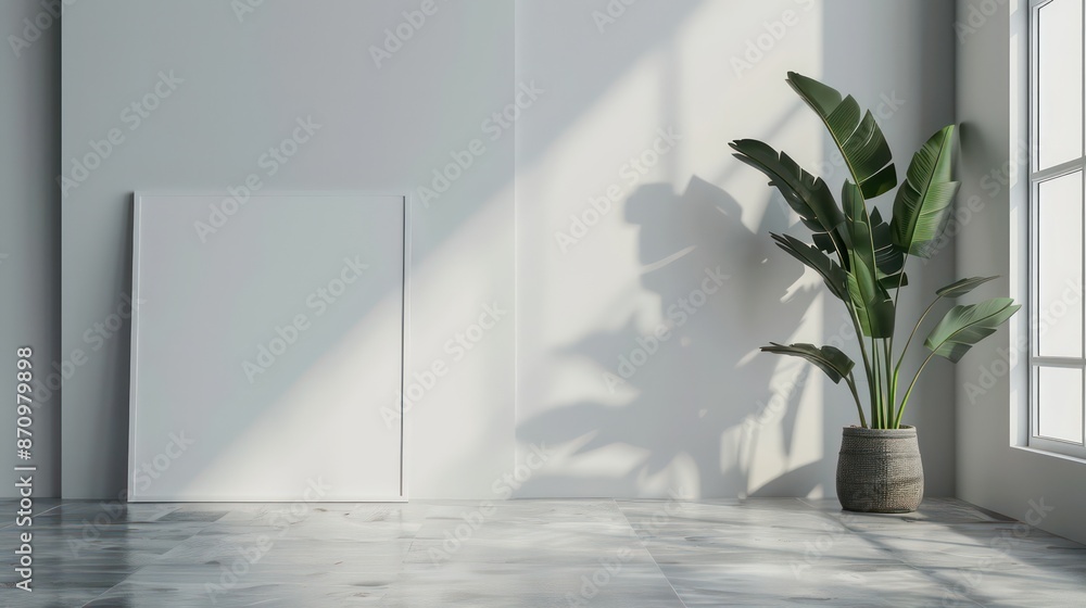scandinavian interior, minimalistic interior with empty wall, copy space, blank canvas on wall for wall art, mockup template scandinavian interior, minimalistic interior with empty wall, copy space, blank canvas on wall for wall art, mockup template