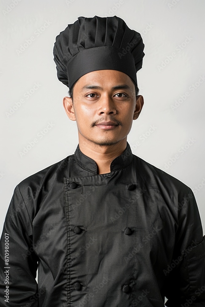 asian chef in black and white uniform asian chef in black and white uniform