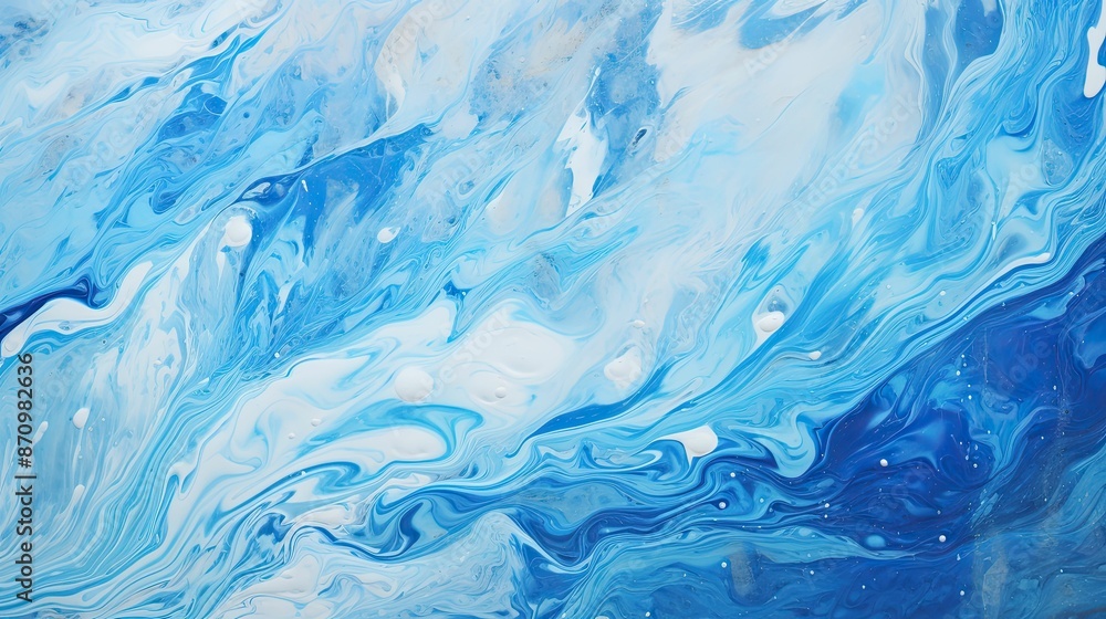 abstract marbled blue background