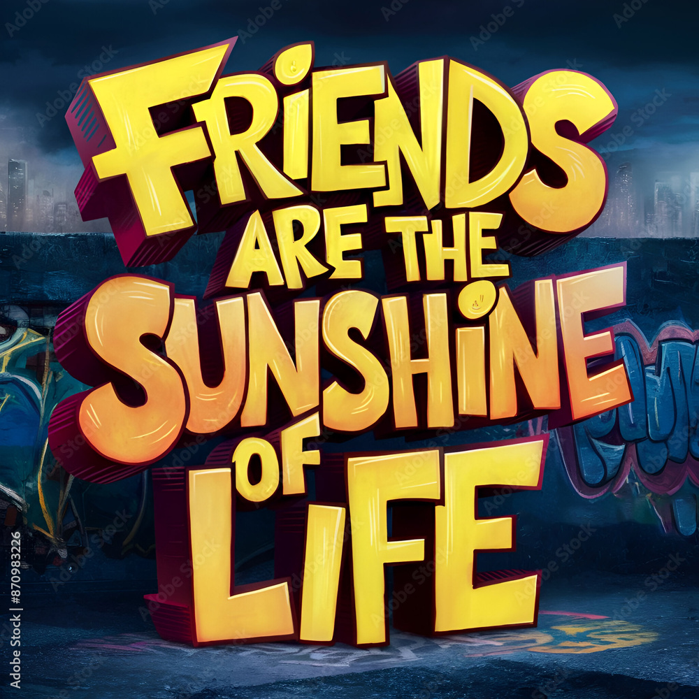 Fototapeta premium Happy Friendship Day Greeting vector illustration