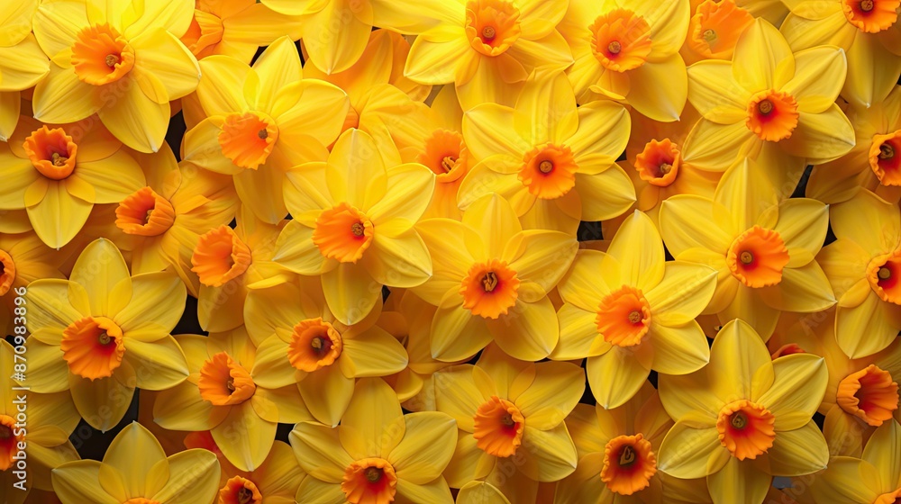 Fototapeta premium petals yellow background flower