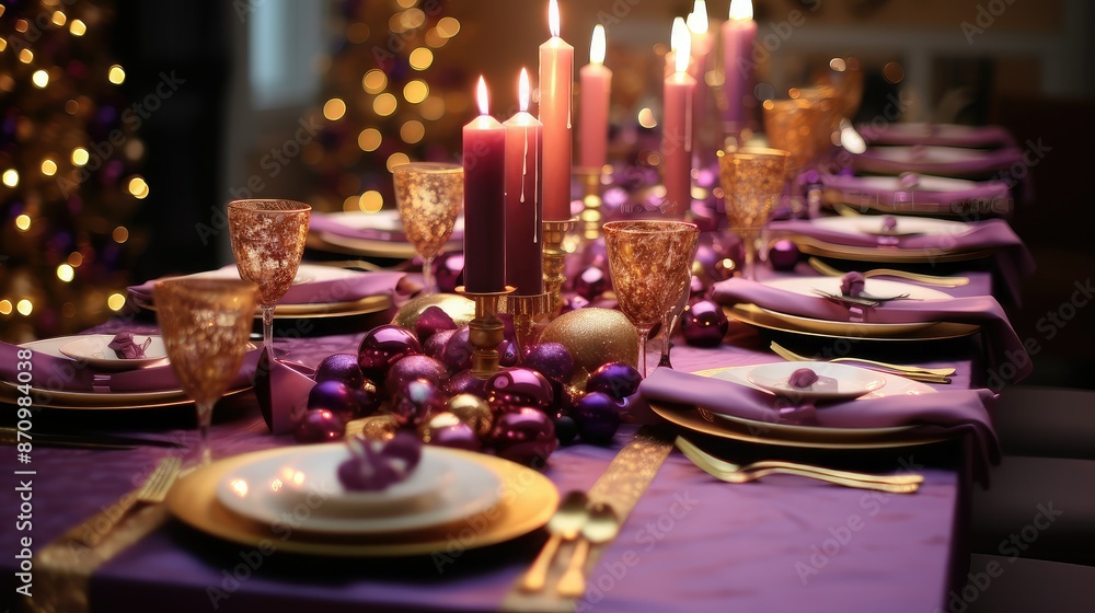 table purple and gold birthday table purple and gold birthday