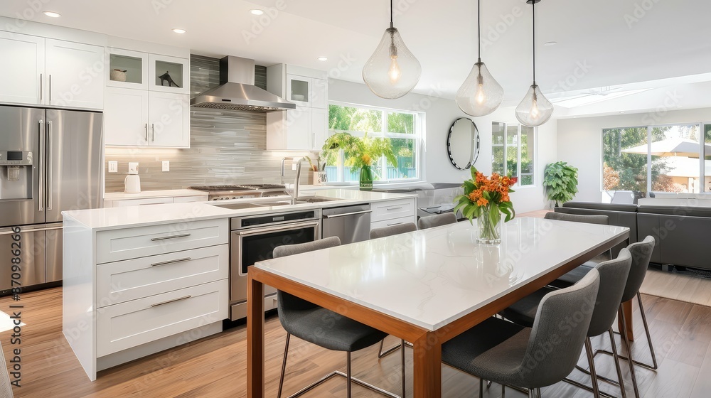 Fototapeta premium contemporary home remodel interior