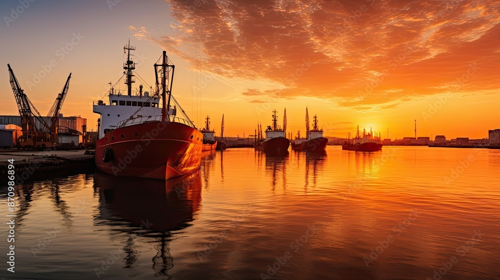 Fototapeta premium orange logistic