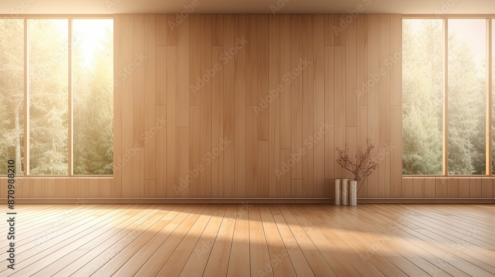 Fototapeta premium panel light wood grain