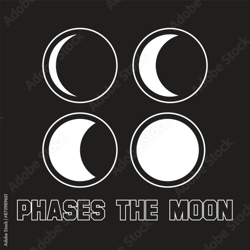 Phase The Moon Icon Vector Illustration Design