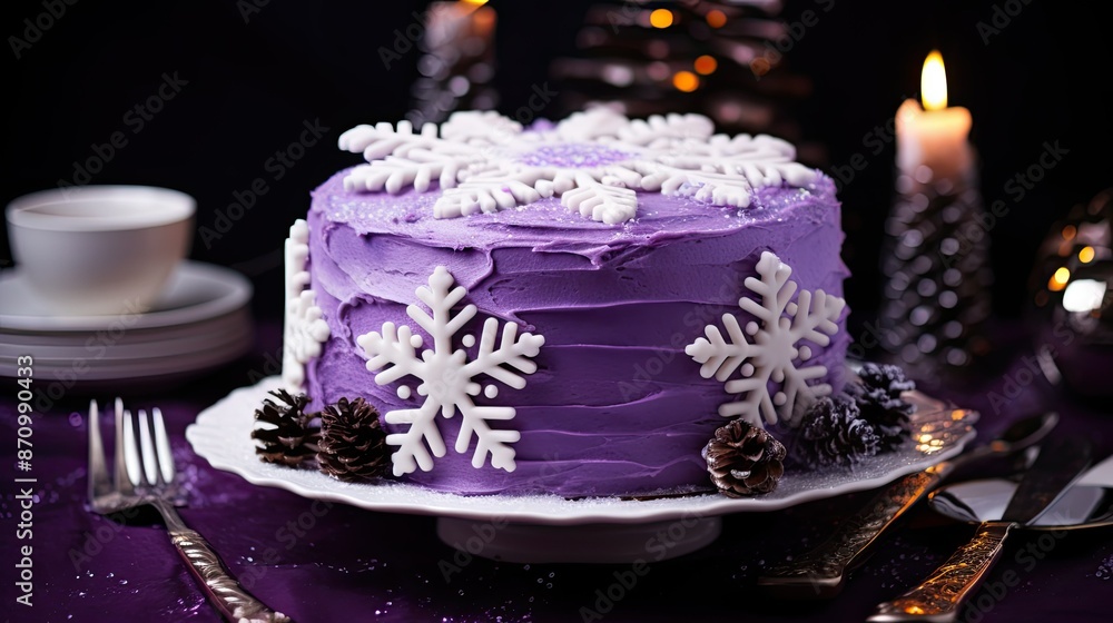 cake christmas purple cake christmas purple