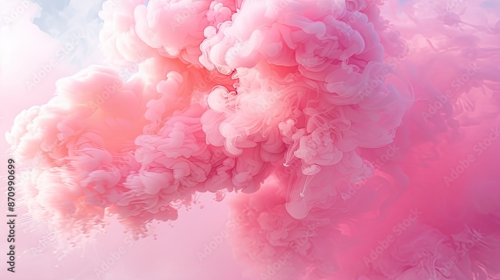 Fototapeta premium plume pink smoke background