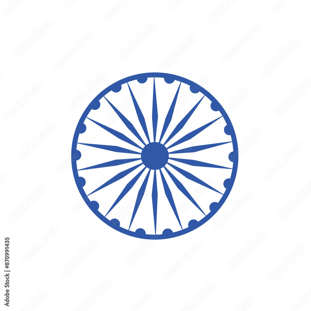 Ashoka Wheel icon vector set collection for web Ashoka Wheel icon vector set collection for web