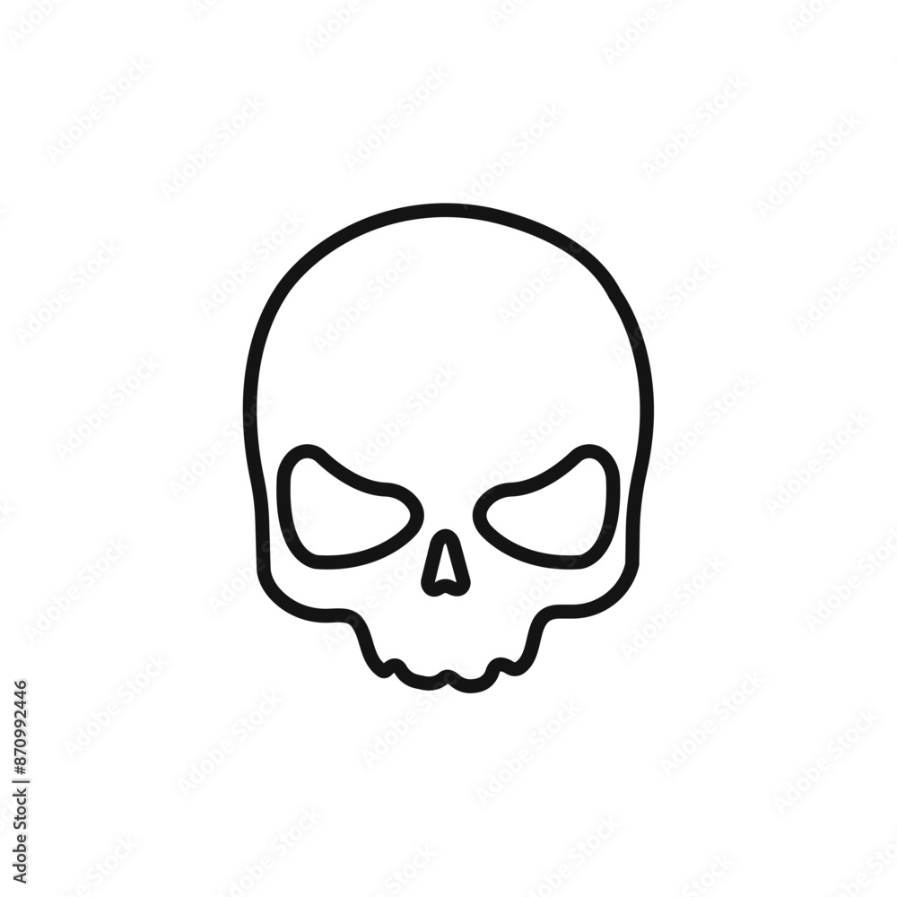 Evil skull icon vector set collection for web Evil skull icon vector set collection for web