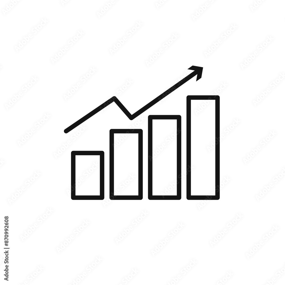 growth arrow bars icon vector set collection for web growth arrow bars icon vector set collection for web