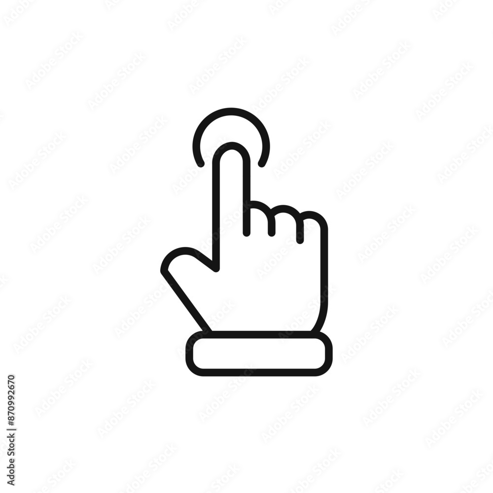 Hand clicking icon vector set collection for web Hand clicking icon vector set collection for web