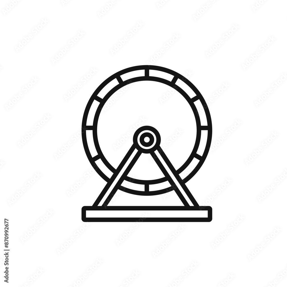 Hamster wheel icon vector set collection for web Hamster wheel icon vector set collection for web