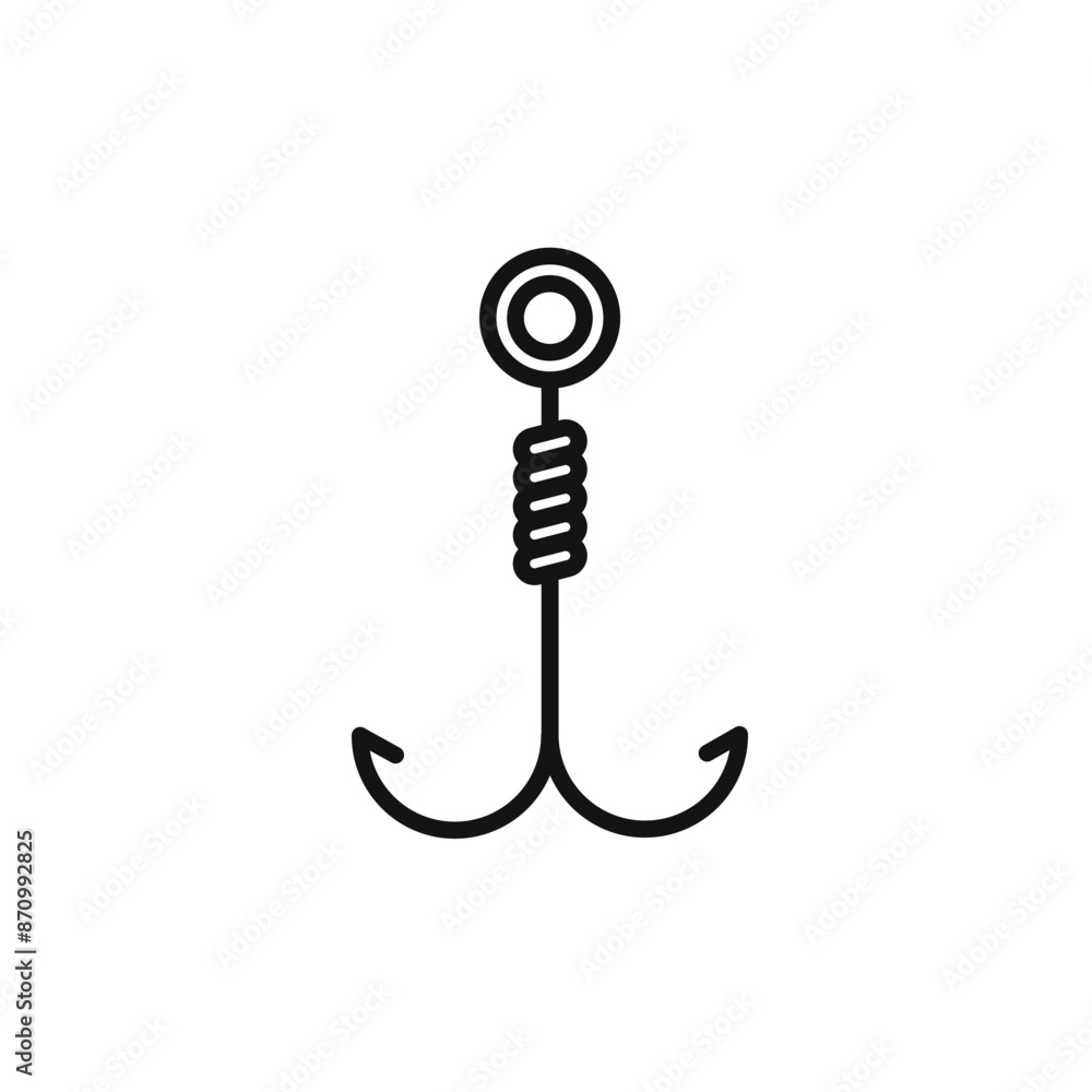 Hook icon vector set collection for web