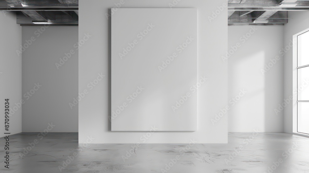 interior room concept with empty canvas for wall art, copy space interior room concept with empty canvas for wall art, copy space