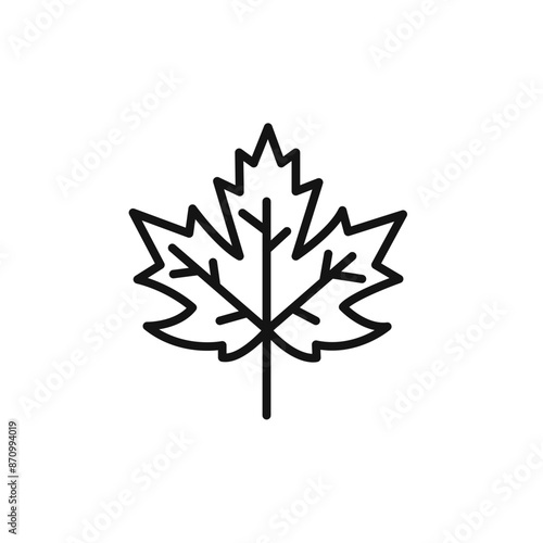Maple leaf icon vector set collection for web