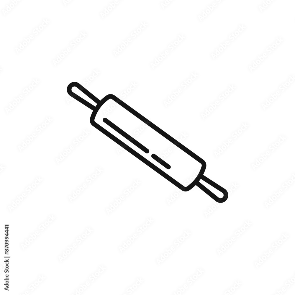 rolling pin icon vector set collection for web rolling pin icon vector set collection for web