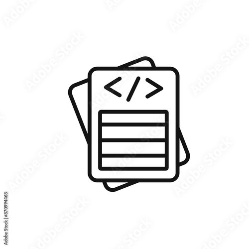 Script icon vector set collection for web