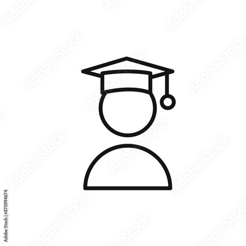 Student icon vector set collection for web