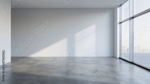 empty room with wall mockup copy space, interior, cozy concept design