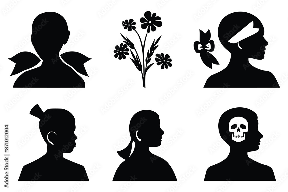 Leukemia awareness day vector elements illustration silhouette icon Leukemia awareness day vector elements illustration silhouette icon