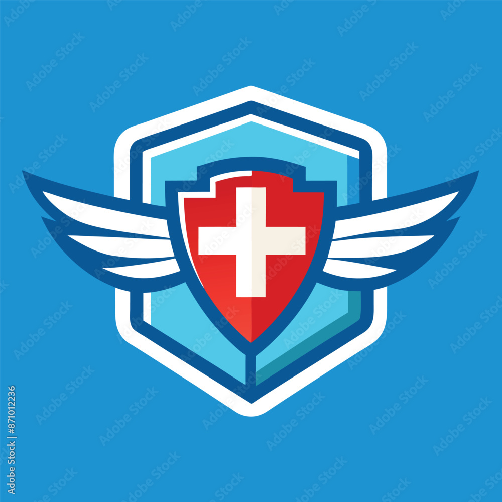 Medical Logo Illustration on solid background