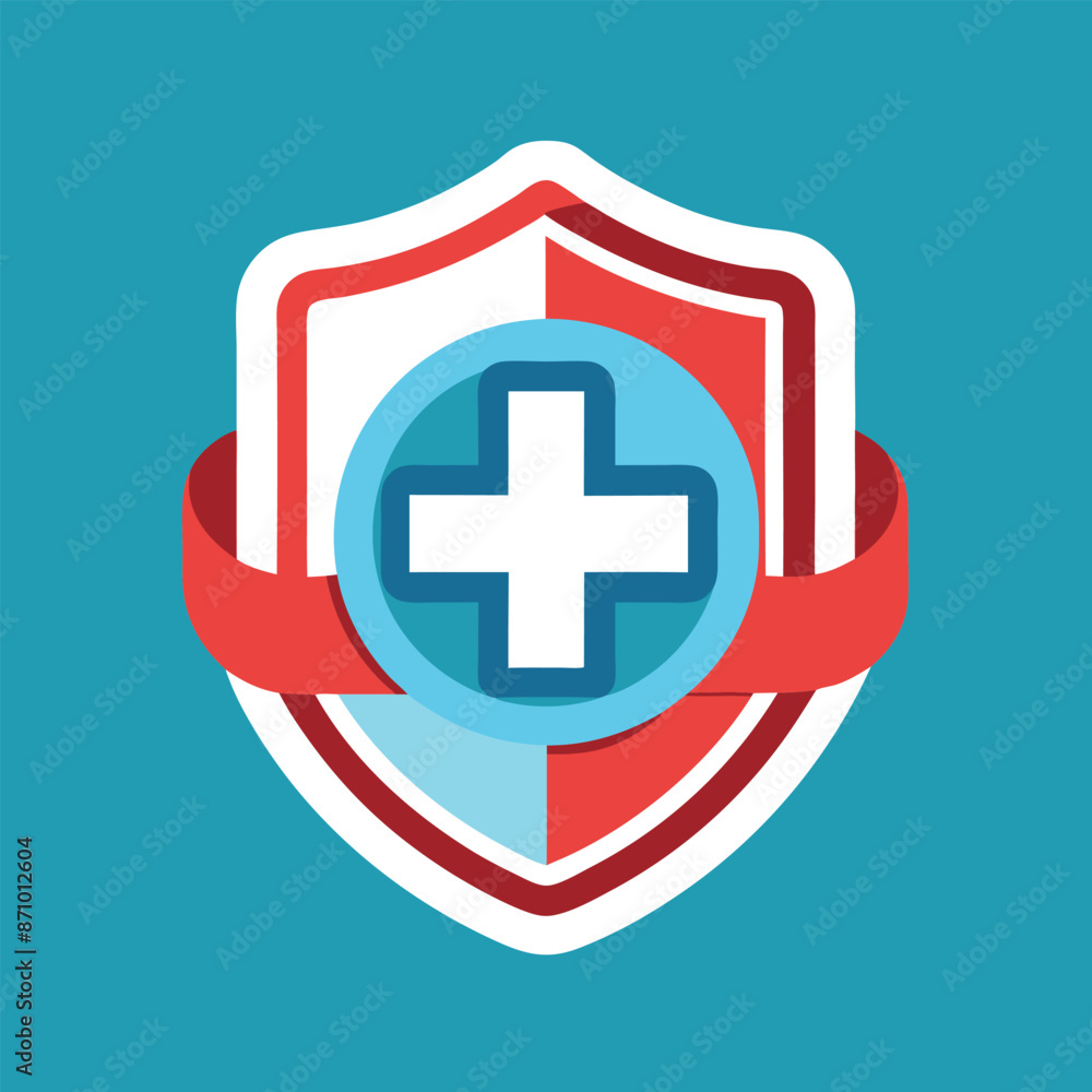 Medical Logo Illustration on solid background Medical Logo Illustration on solid background