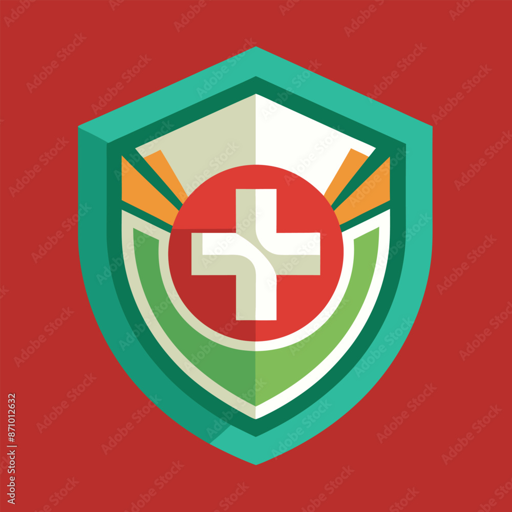 Medical Logo Illustration on solid background Medical Logo Illustration on solid background